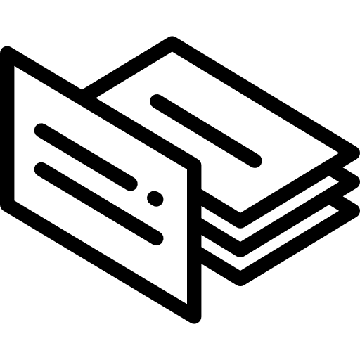 Visitenkarten relief Lack